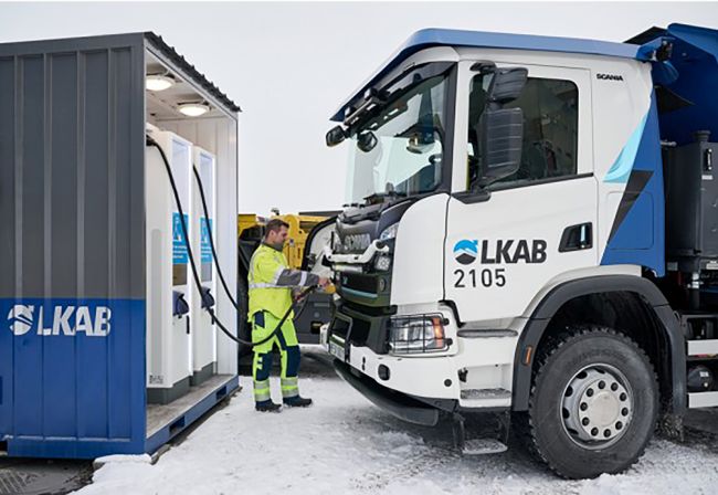 Scania'nın elektrikli kamyonu İsveç madenlerinde operasyonlara başladı
