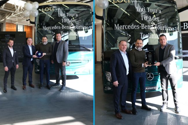 Mercedes-Benz Türk, 10 adet Mercedes-Benz Tourismo 15’i LOTİ’ye törenle teslim etti