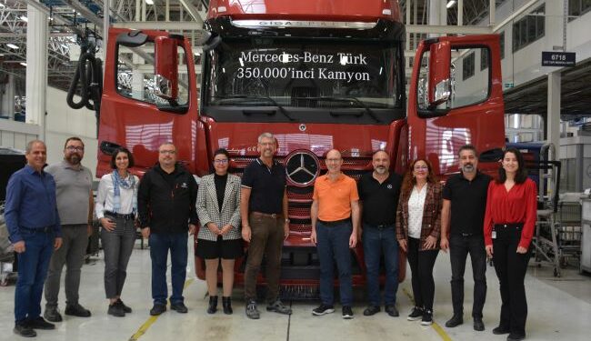 Mercedes-Benz Türk, 350 bininci kamyonunu üretti 