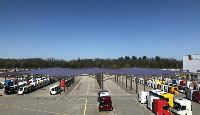 Bourg-en-Bresse'deki Renault Trucks tesisi, 17 hektarlık güneş enerjisiyle donatılıyor