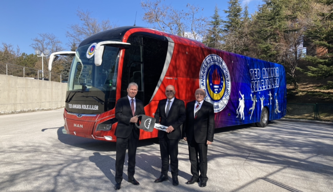 TED Ankara Koleji’nin tercihi  MAN’ın ödülü otobüsü Lion’s Coach oldu