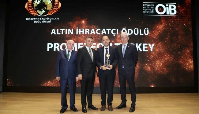Prometeon Türkiye bir kez daha ‘Altın İhracatçılar Listesi’nde yer aldı
