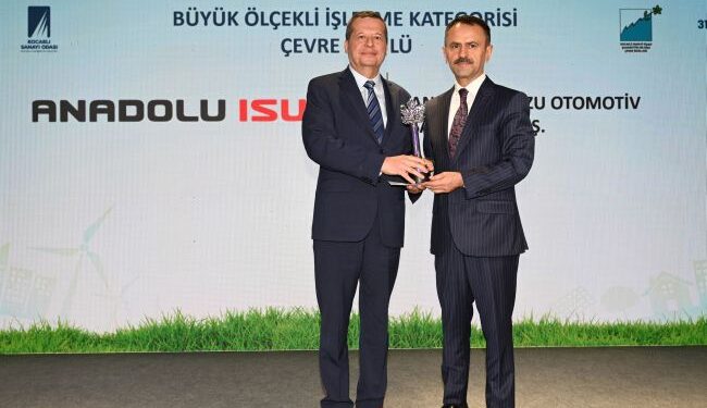 Anadolu Isuzu, Çevre Performansıyla Kocaeli Sanayi Odası’ndan Ödül Aldı