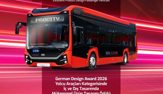 BMC, 12 Metrelik Elektrikli Otobüs Modeli PROCITY EV ile ‘’İç ve Dış Tasarım’’ Kategorilerinde İki Ödüle Layık Görüldü