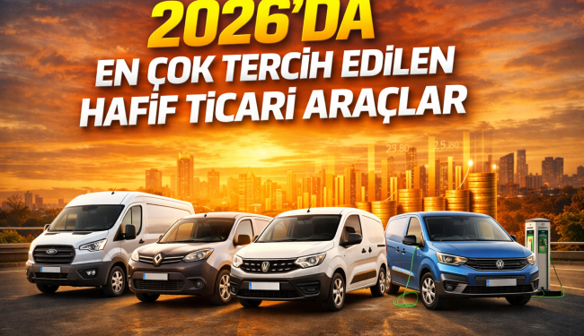 2026’da En Çok Tercih Edilen Hafif Ticari Araçlar Açıklandı
