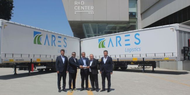 Tırsan’dan Ares Logistics’e 185 tren yüklemeli treyler teslimatı