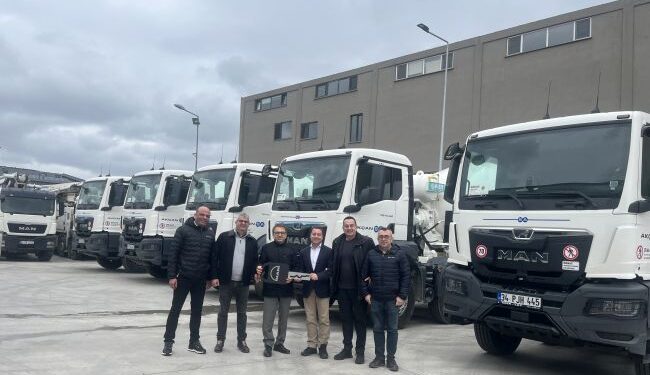 MAN ve Akçansa iş birliklerini 19 yeni araçla güçlendirdi