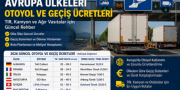 2026 Avrupa Ülkeleri Otoyol ve Geçiş Ücretleri: TIR, Kamyon ve Ağır Vasıtalar İçin Güncel Rehber